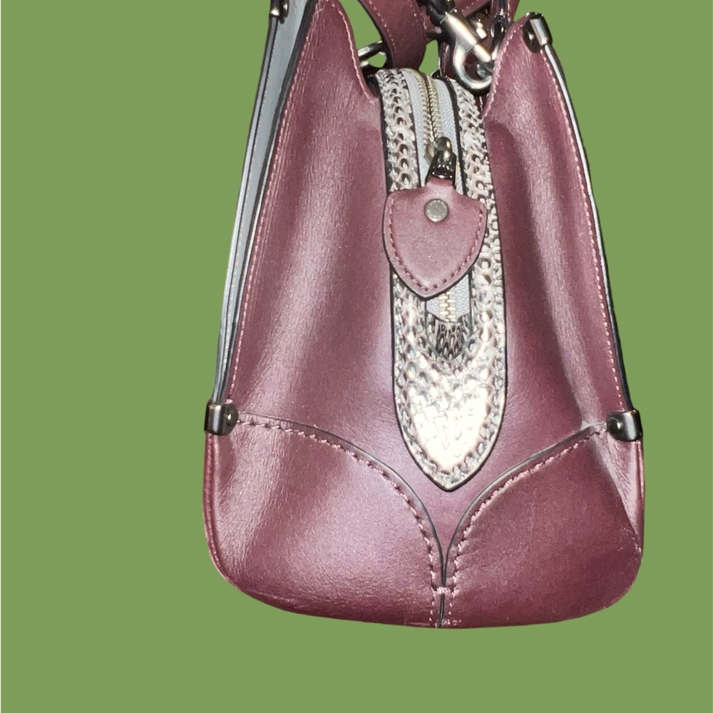Coach Leather Satchel in Oxblood - Picture 4 of 15